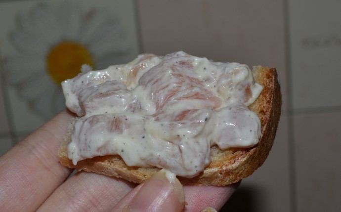 Бутерброд с куриной грудкой в духовке