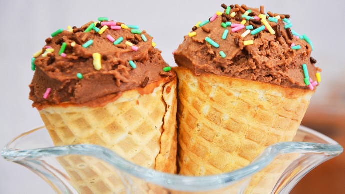 Шоколадное мороженое за 10 минут (из 3-х ингредиентов)