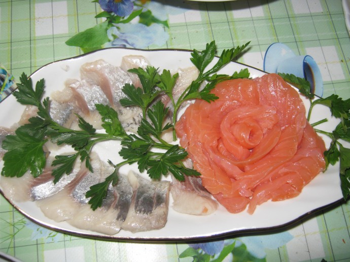 Роза из рыбы Роза из рыбы