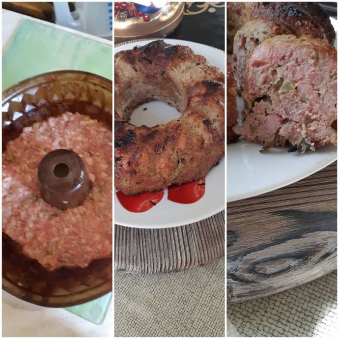 Праздничный мясной рулет. Праздничный мясной рулет.