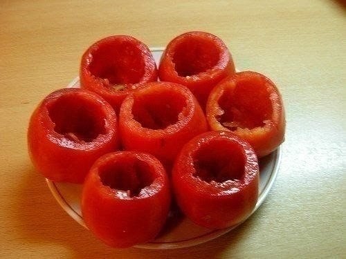 Помидоры, фаршированные курицей. Помидоры, фаршированные курицей.