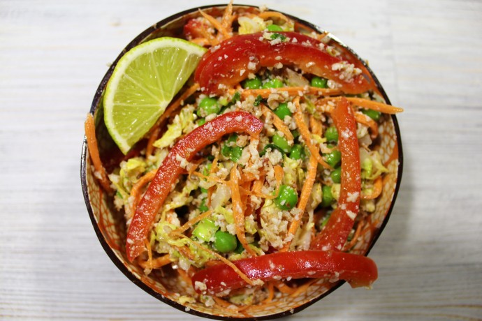 Тайский овощной салат. Яркий, вкусный, полезный салат с необычным вкусом