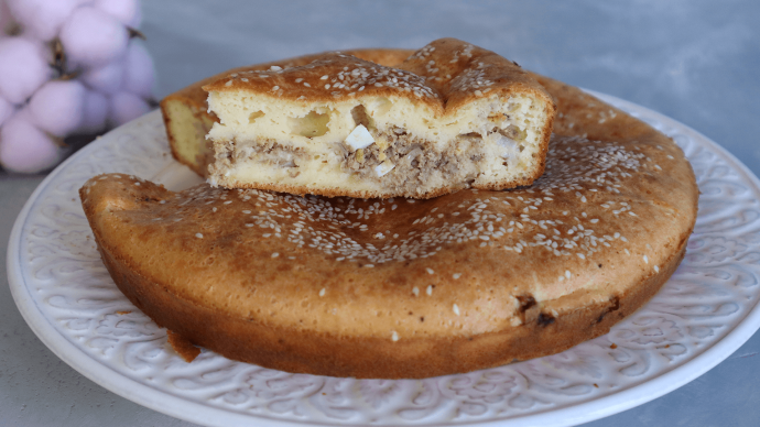 Самый ВКУСНЫЙ и БЫСТРЫЙ Рыбный пирог из консервы с Яйцом - Рецепт рыбного Пирога Самый ВКУСНЫЙ и БЫСТРЫЙ Рыбный пирог из консервы с Яйцом - Рецепт рыбного Пирога