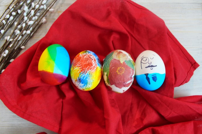 Как мы красим яйца на Пасху. 4 способа покраски яиц на пасху