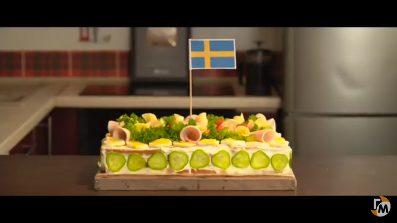 Шведский ТОРТ БЕЗ ВЫПЕЧКИ за 10 минут Smörgåstårta из всего, что есть в холодильнике!