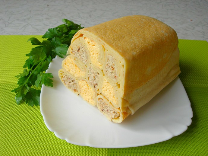Шахматный блинный пирог без выпечки! Шахматный блинный пирог без выпечки!