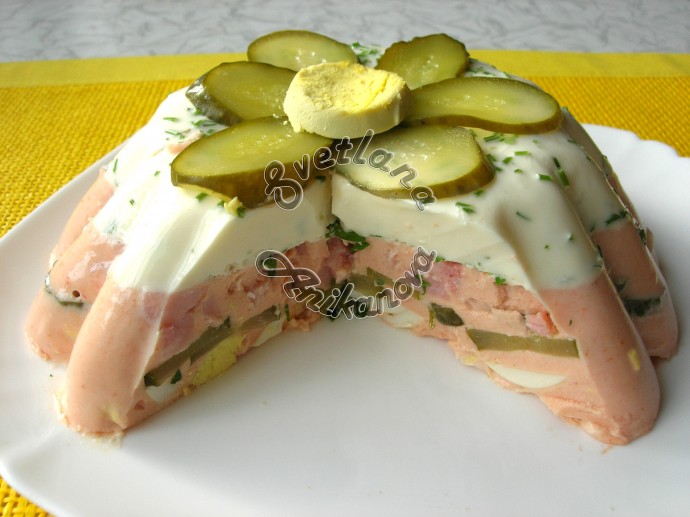 Вкусное ДВУХЦВЕТНОЕ ЗАЛИВНОЕ на Новогодний стол Вкусное ДВУХЦВЕТНОЕ ЗАЛИВНОЕ на Новогодний стол