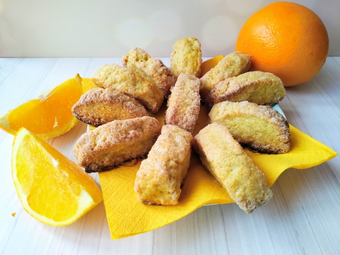 Сахарное печенье апельсиновое (без яиц и без сливочного масла)