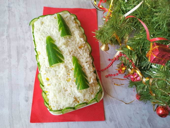 Праздничный салат с курицей "Елочки в снегу" на Новый год 2021! Праздничный салат с курицей "Елочки в снегу" на Новый год 2021!