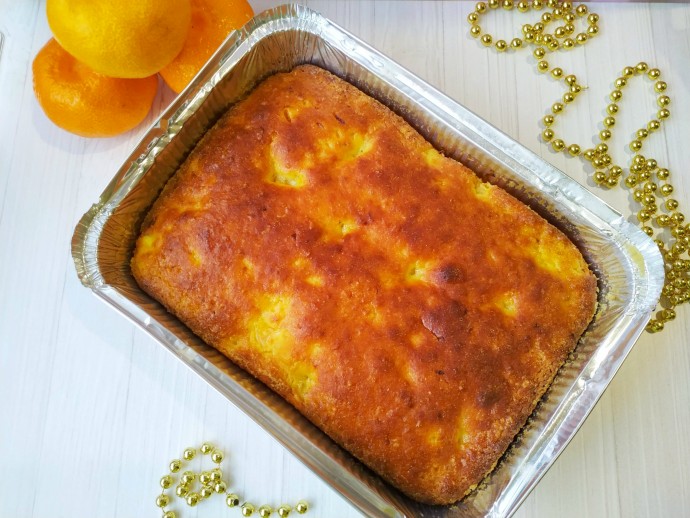 Легкий творожный кекс (запеканка) с мандаринами (без муки)! Легкий творожный кекс (запеканка) с мандаринами (без муки)!