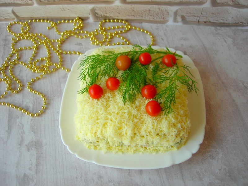 Новогодний салат с кальмарами. Новинка! Новогодний салат с кальмарами. Новинка!