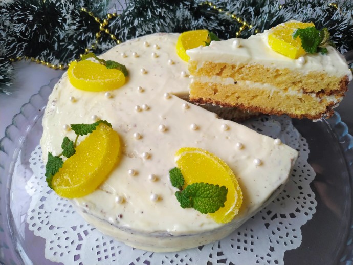 Мой фирменный лимонный торт на Новый год 2022!