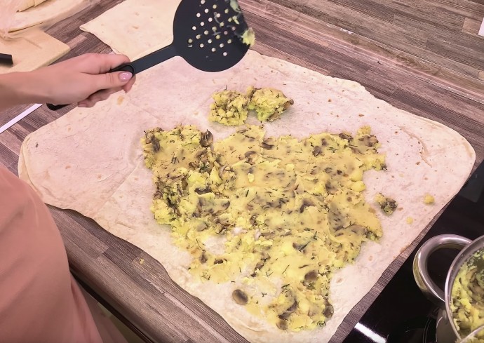 Лаваш с Картошкой и Грибами Постный рецепт на каждый день Лаваш с Картошкой и Грибами Постный рецепт на каждый день