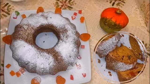 ТЫКВЕННЫЙ БОЛЬШОЙ КЕКС - на раз два проще не придумаешь ТЫКВЕННЫЙ БОЛЬШОЙ КЕКС - на раз два проще не придумаешь